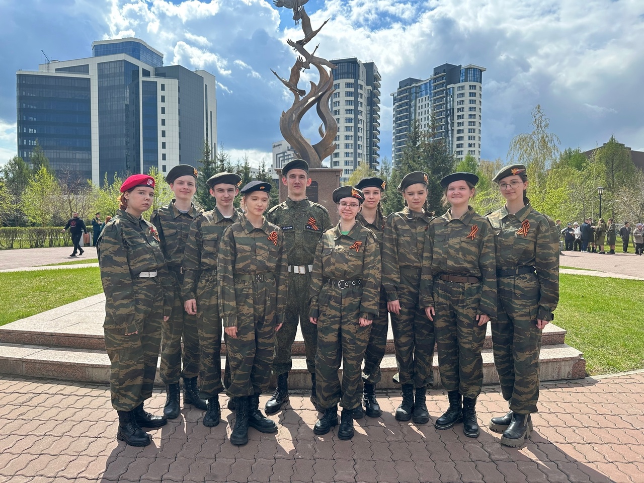 Открытие Поста Памяти в Центральном районе.